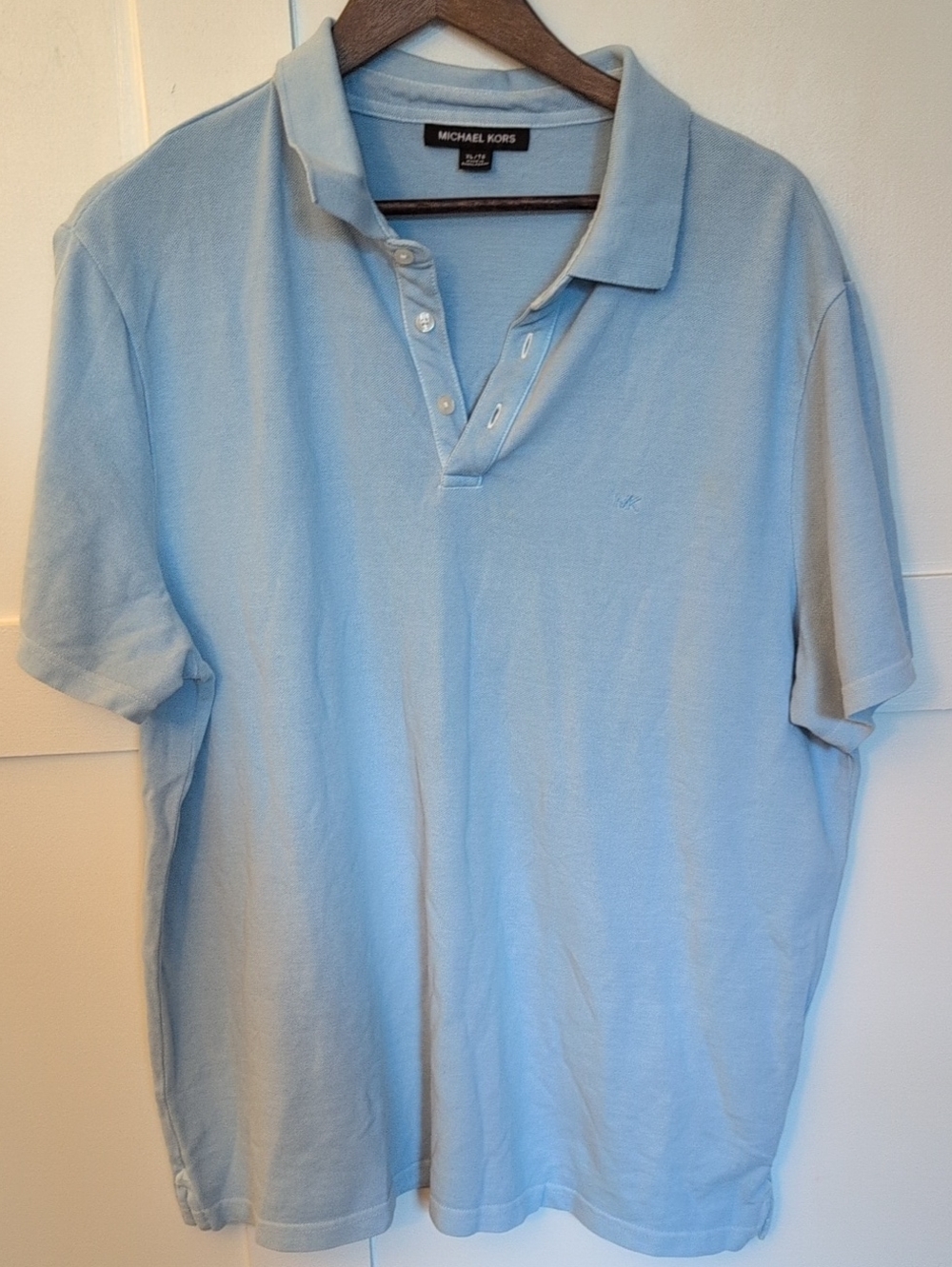 Michael Kors Light Blue Short-Sleeve Polo